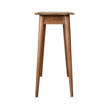Small Oak Wood 1 Drawer Nordic Study Desk