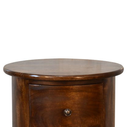 Chestnut Ridge Drum 3 Drawer End Table