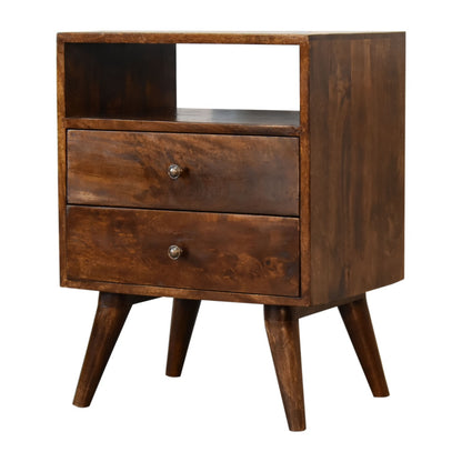 Chestnut Ridge 2 Drawer Wood Nightstand