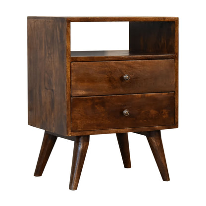 Chestnut Ridge 2 Drawer Wood Nightstand