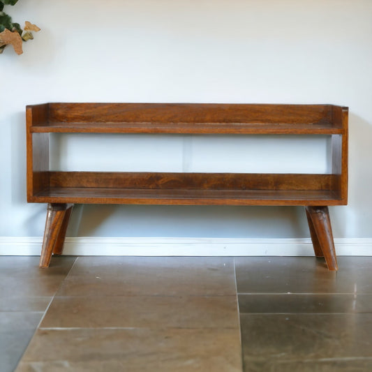 Kennebunk Chestnut Nordic Shoe Storage Bench
