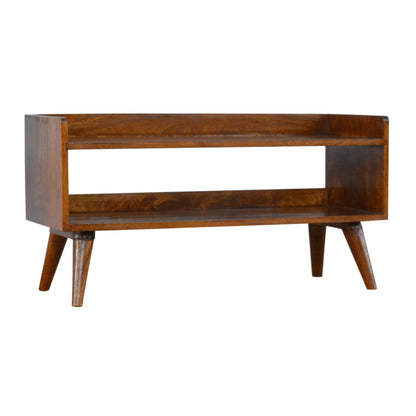 Kennebunk Chestnut Nordic Shoe Storage Bench
