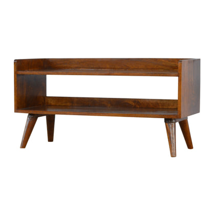 Kennebunk Chestnut Nordic Shoe Storage Bench