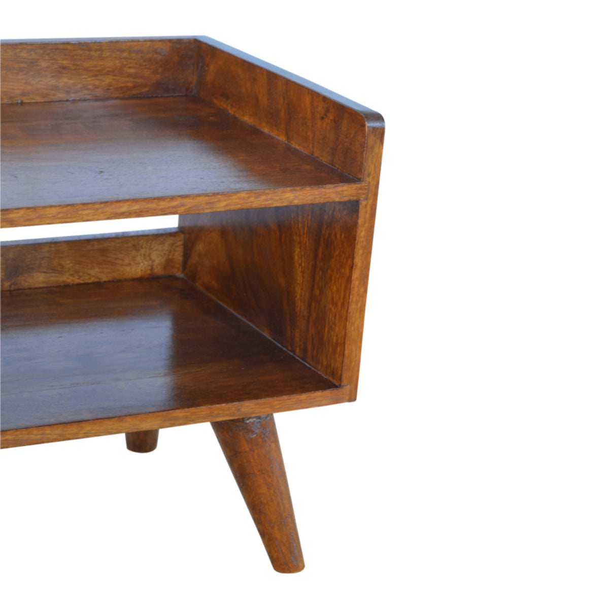 Kennebunk Chestnut Nordic Shoe Storage Bench