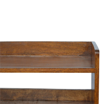 Kennebunk Chestnut Nordic Shoe Storage Bench