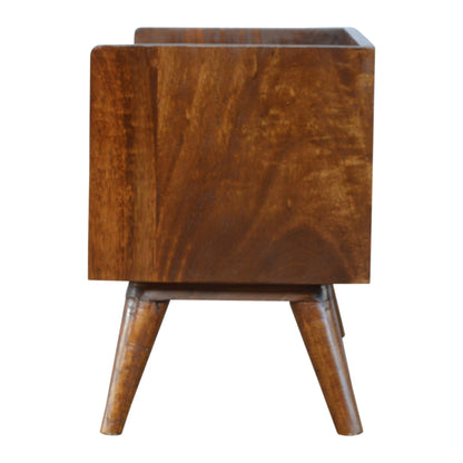 Kennebunk Chestnut Nordic Shoe Storage Bench