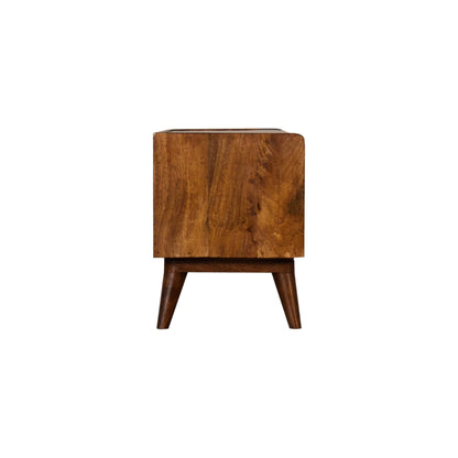 Kennebunk Chestnut Mud Linen Storage Bench