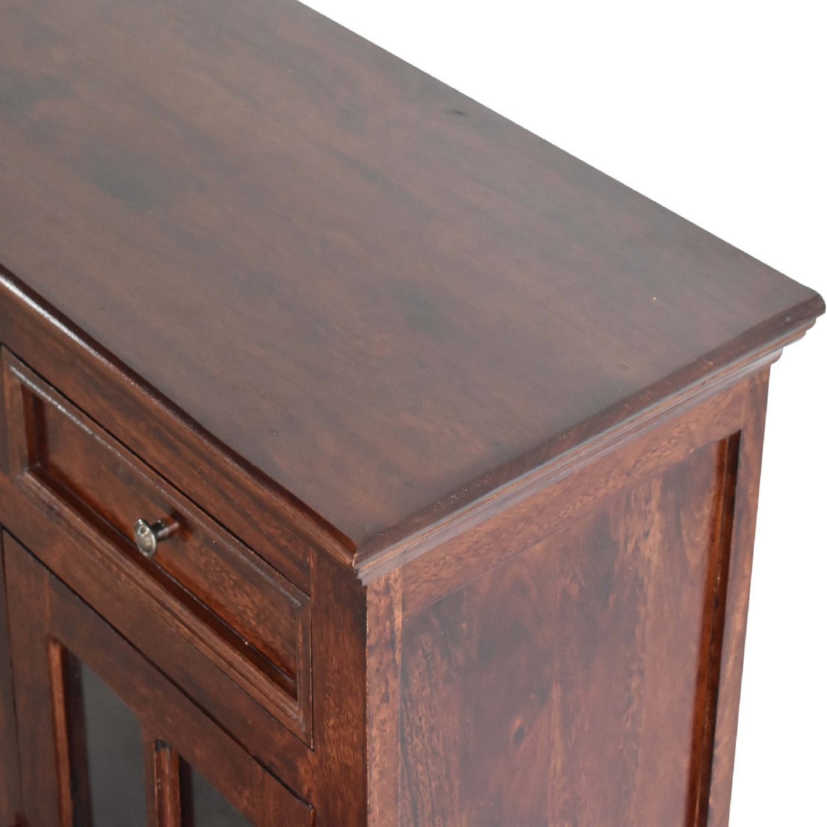 Kensington Glazed 4 Drawer Solid Sideboard