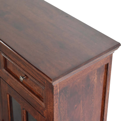 Kensington Glazed 4 Drawer Solid Sideboard