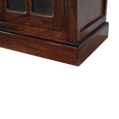 Kensington Glazed 4 Drawer Solid Sideboard