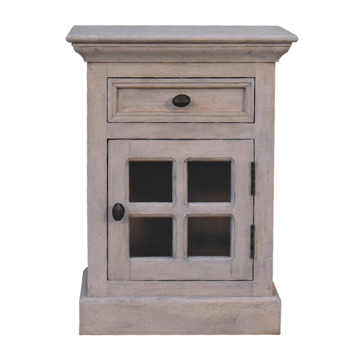 Bodie Wash 1 Drawer Glazed Nightstand
