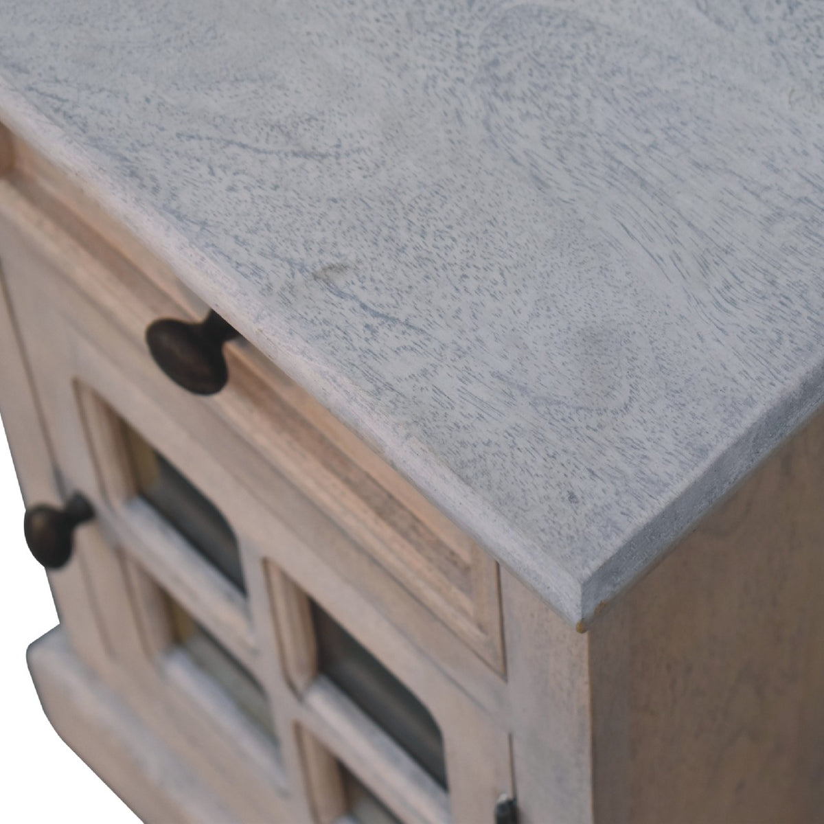 Bodie Wash 1 Drawer Glazed Nightstand