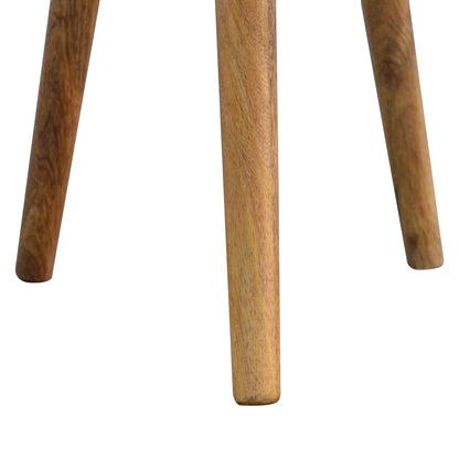 Marfa Oak Bone Inlay Accent End Side Table