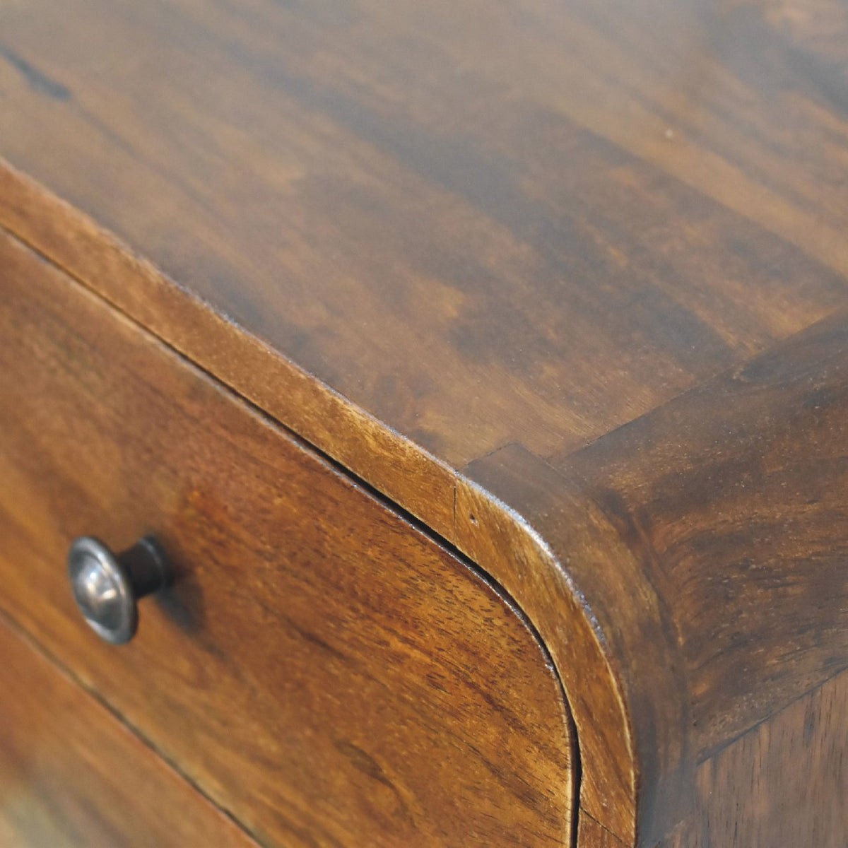 Small Chestnut 2 Drawer Floating Bedside
