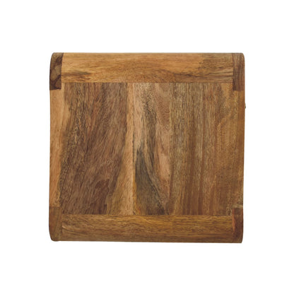Small Oak Wood Floating Open Wall Nightstand
