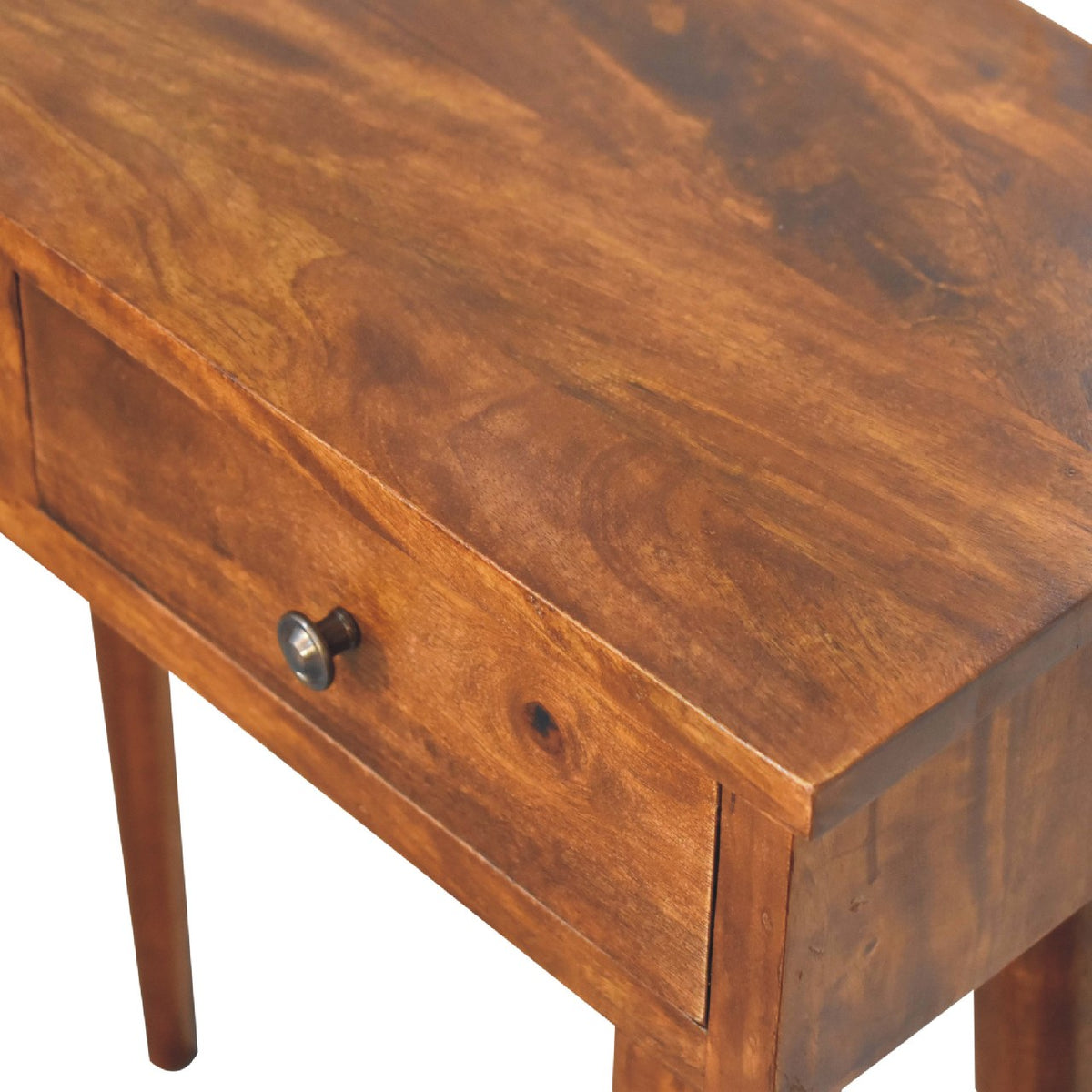 Small Chestnut Slim 2 Drawer Hallway Console