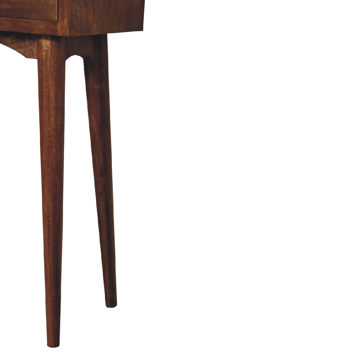 Small Chestnut Slim 2 Drawer Hallway Console