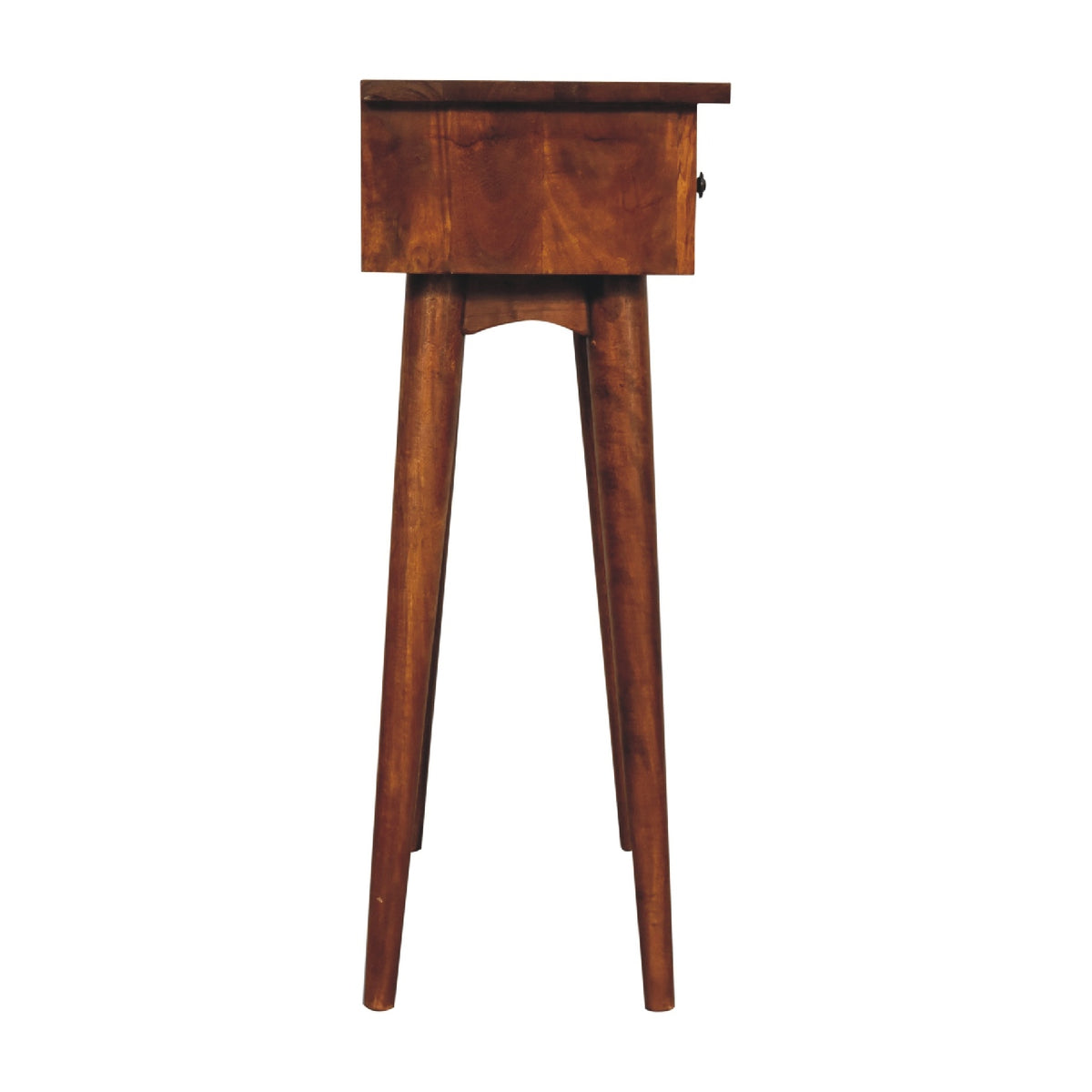 Small Chestnut Slim 2 Drawer Hallway Console