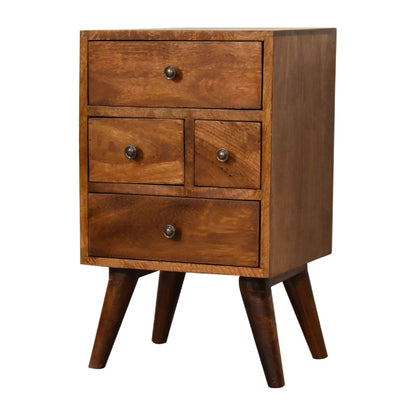 Chestnut Ridge Solid Wood 4 Drawer Nightstand
