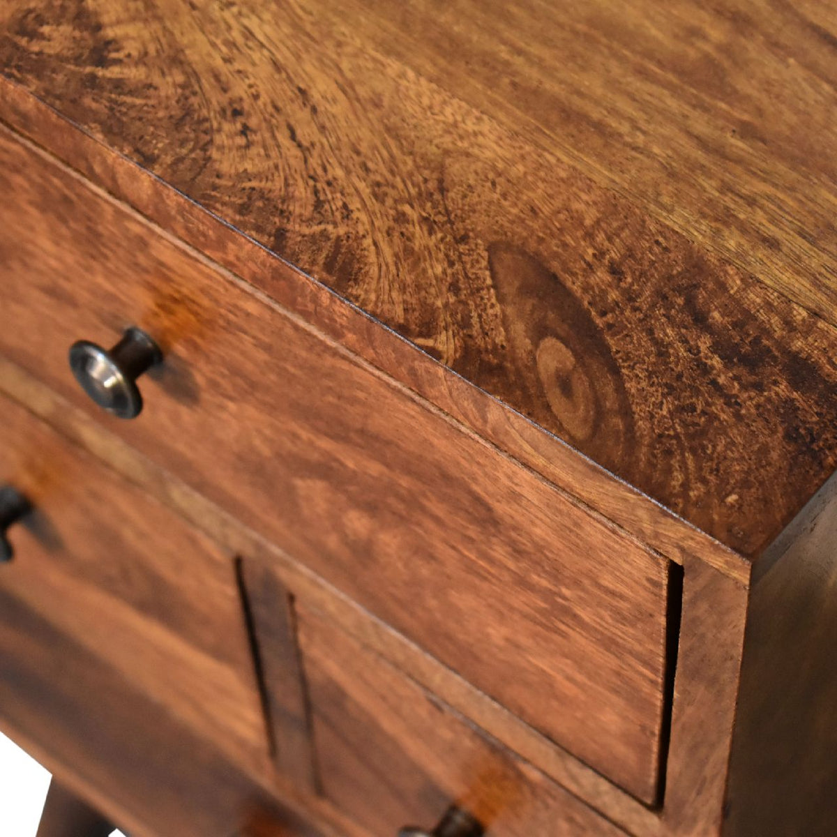 Chestnut Ridge Solid Wood 4 Drawer Nightstand