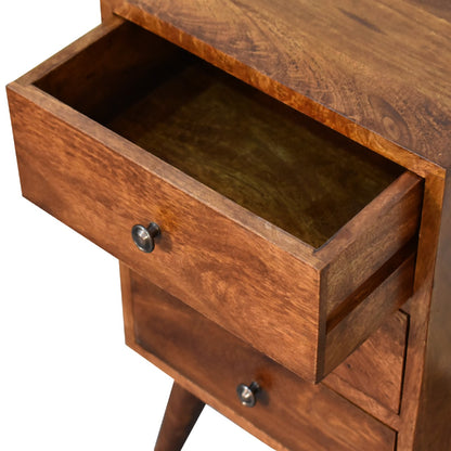 Chestnut Ridge Solid Wood 4 Drawer Nightstand