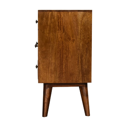 Chestnut Ridge Solid Wood 4 Drawer Nightstand