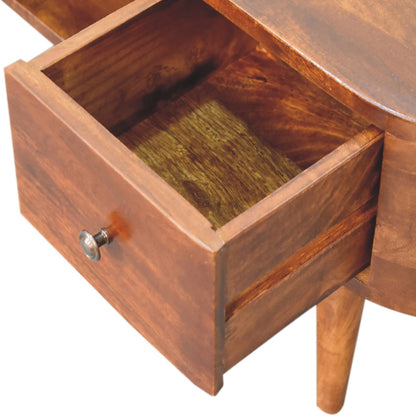 Chestnut Ridge 2 Drawer Rounded Media Console