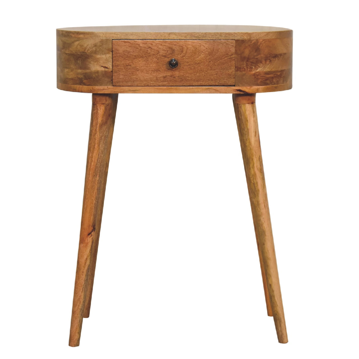 Small Albion Oak Toned 1 Drawer Console Table