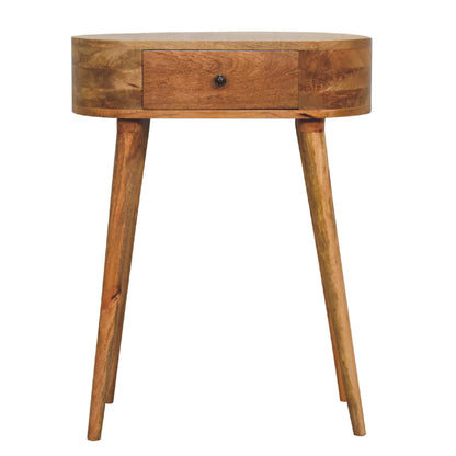 Small Albion Oak Toned 1 Drawer Console Table