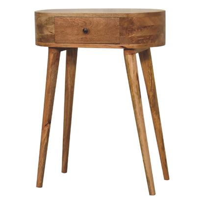 Small Albion Oak Toned 1 Drawer Console Table