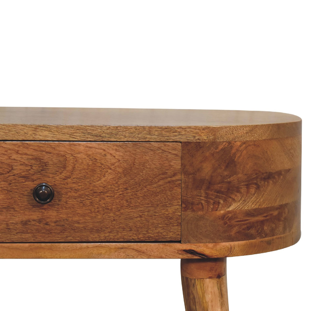 Small Albion Oak Toned 1 Drawer Console Table