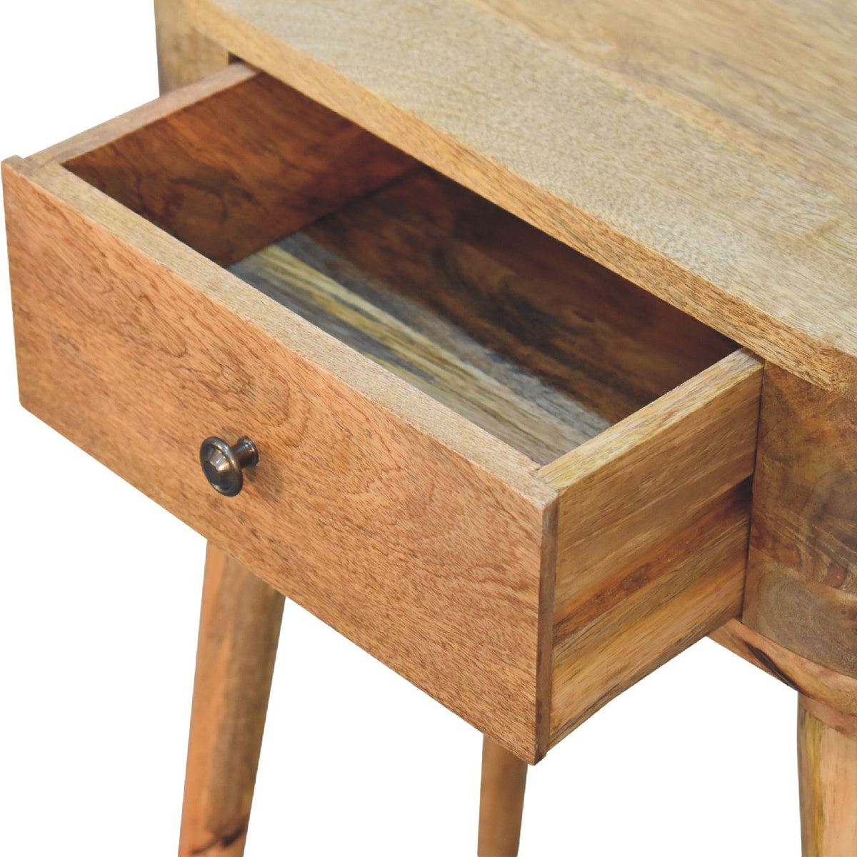 Small Albion Oak Toned 1 Drawer Console Table