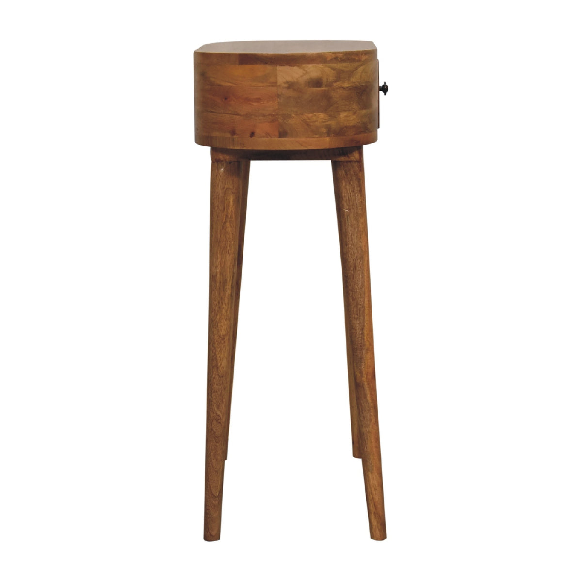 Small Albion Oak Toned 1 Drawer Console Table