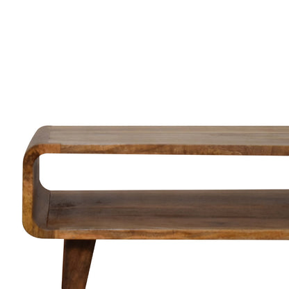 Nashville Oak Open Timber TV Media Unit