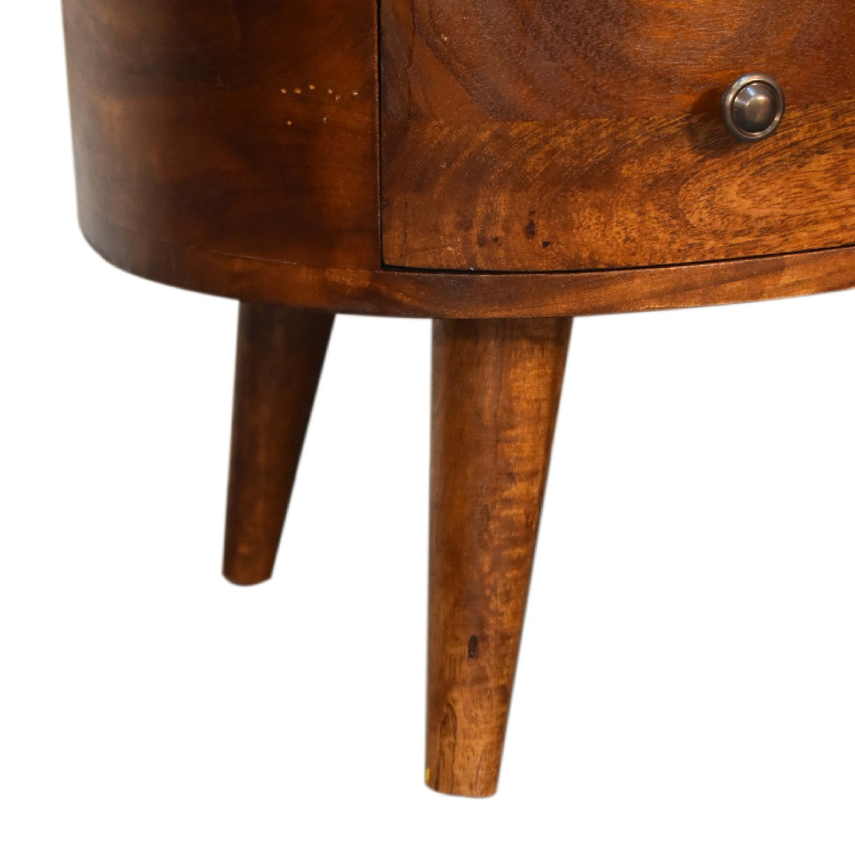 Small Chestnut Wave 1 Drawer Coffee Table