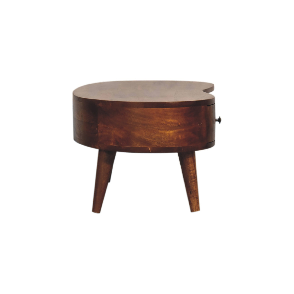 Small Chestnut Wave 1 Drawer Coffee Table