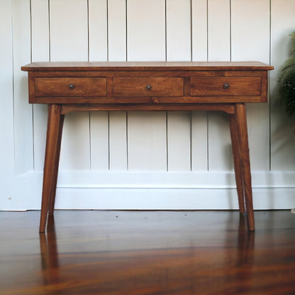 Chestnut Ridge Large 3 Drawer Console Table