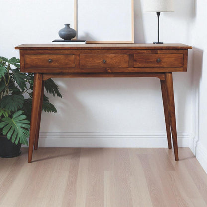 Chestnut Ridge Large 3 Drawer Console Table
