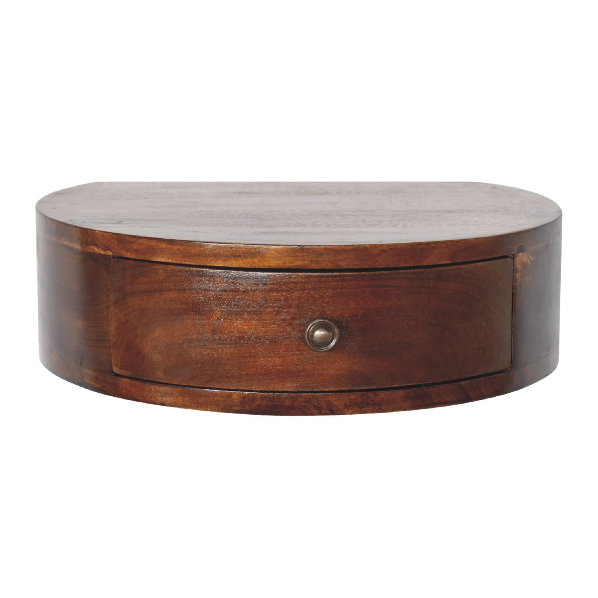 Arcadia Chestnut Curved 1-Drawer Nightstand
