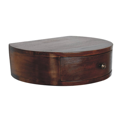 Arcadia Chestnut Curved 1-Drawer Nightstand