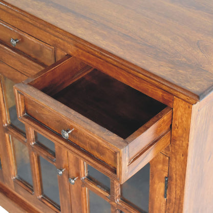 Chestnut Ridge Glazed 4 Drawer Sideboard