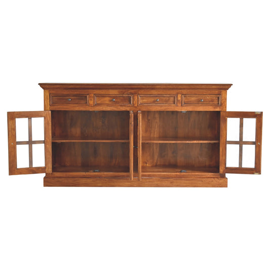 Chestnut Ridge Glazed 4 Drawer Sideboard