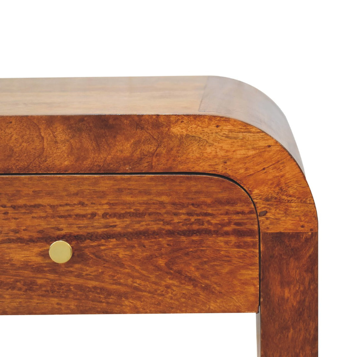 Berkshire Curved Chestnut 1-Drawer Nightstand