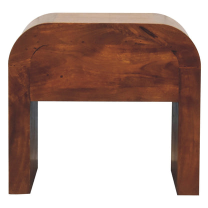 Berkshire Curved Chestnut 1-Drawer Nightstand