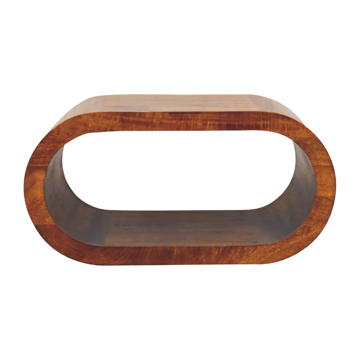 Lennox Chestnut Open Shelf Low Coffee Table