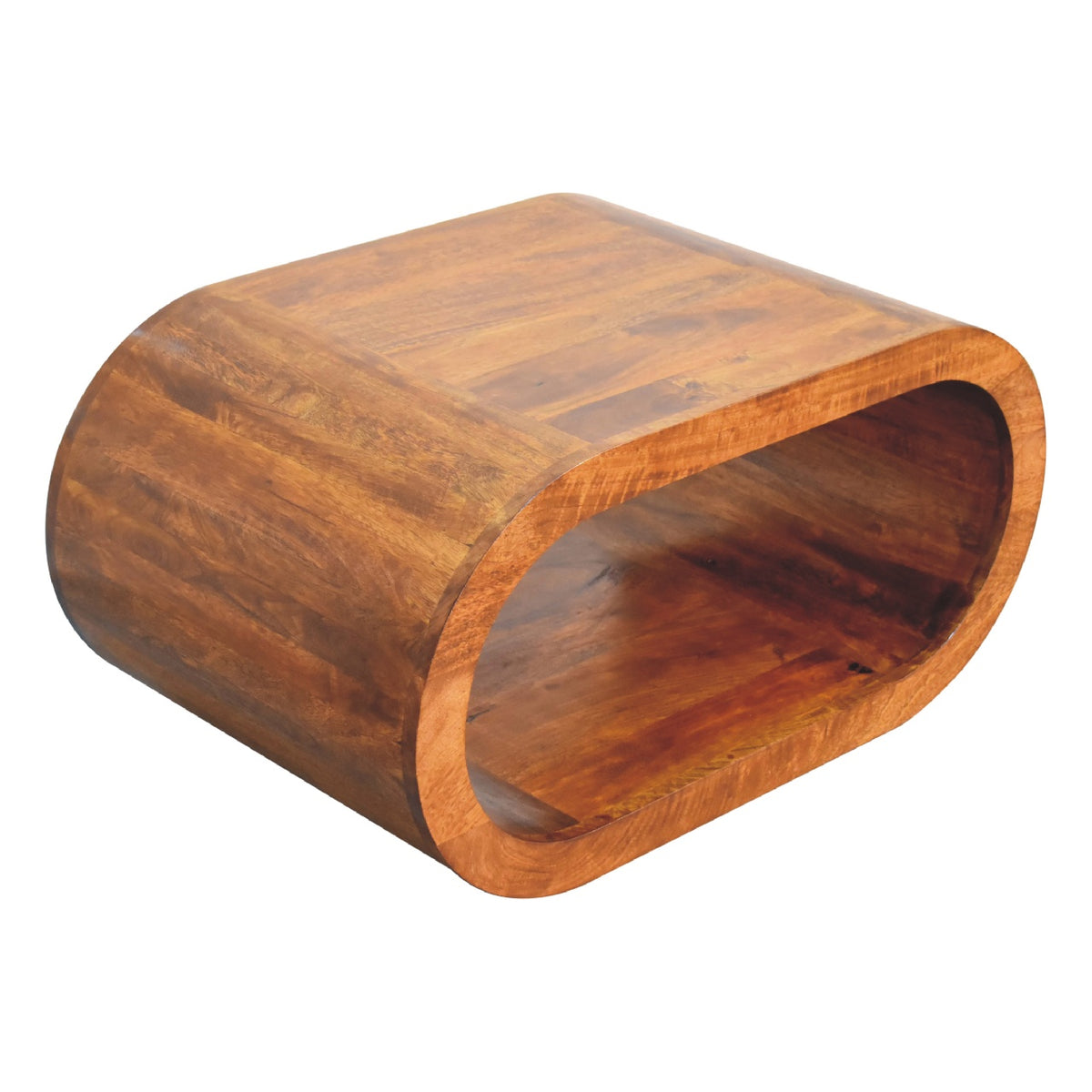 Lennox Chestnut Open Shelf Low Coffee Table
