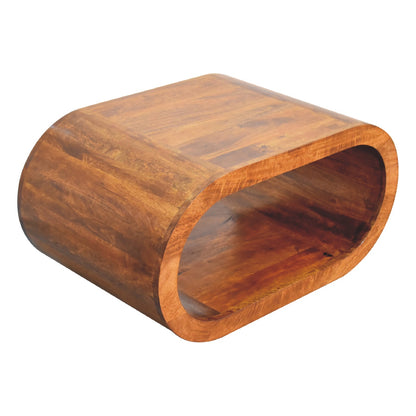Lennox Chestnut Open Shelf Low Coffee Table