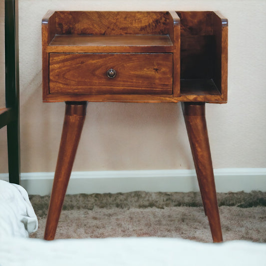Chestnut Ridge 1 Drawer Bedside Nightstand