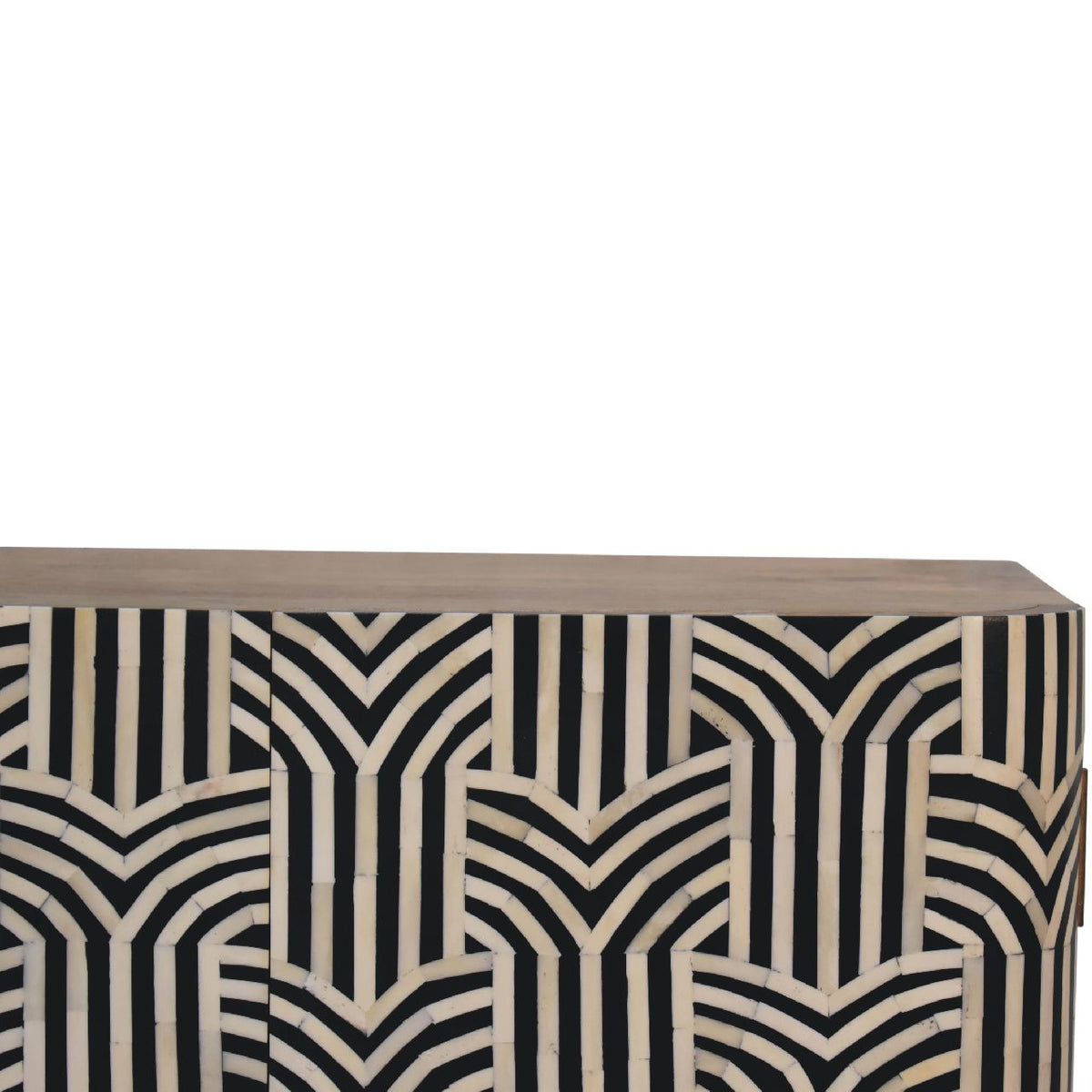 Marfa Oak Bone Inlay 2 Door Storage Cabinet