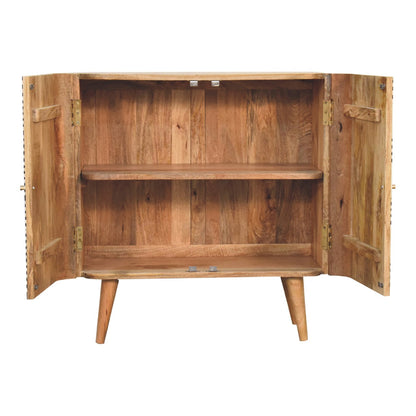 Marfa Oak Bone Inlay 2 Door Storage Cabinet